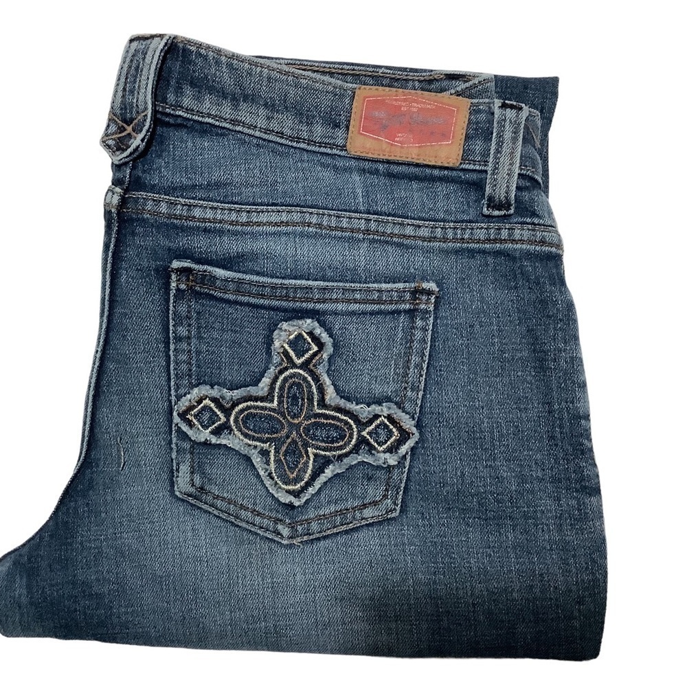 TYTE JEANS Embellished Pocket Cuffed Bootcut Jeans Size 9